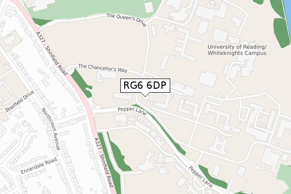 RG6 6DP map - large scale - OS Open Zoomstack (Ordnance Survey)