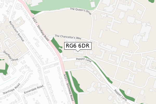 RG6 6DR map - large scale - OS Open Zoomstack (Ordnance Survey)