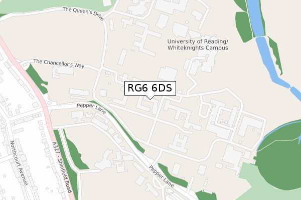 RG6 6DS map - large scale - OS Open Zoomstack (Ordnance Survey)