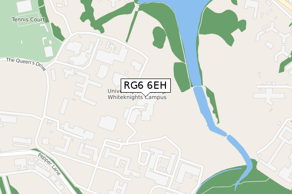 RG6 6EH map - large scale - OS Open Zoomstack (Ordnance Survey)