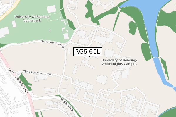 RG6 6EL map - large scale - OS Open Zoomstack (Ordnance Survey)