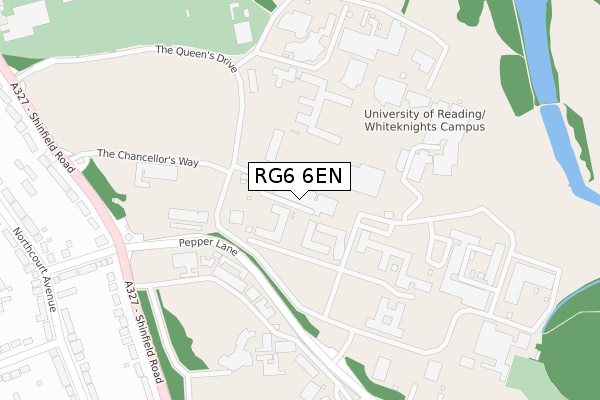 RG6 6EN map - large scale - OS Open Zoomstack (Ordnance Survey)