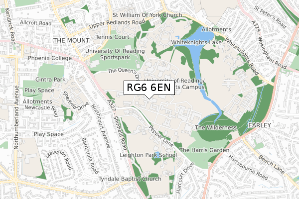 RG6 6EN map - small scale - OS Open Zoomstack (Ordnance Survey)