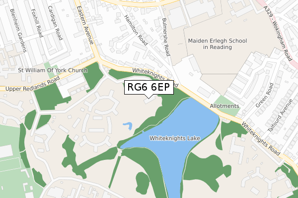 RG6 6EP map - large scale - OS Open Zoomstack (Ordnance Survey)