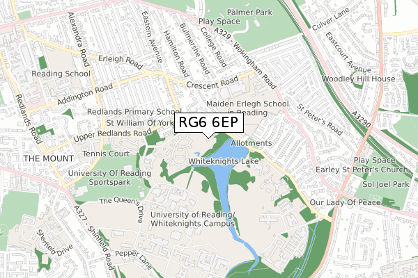 RG6 6EP map - small scale - OS Open Zoomstack (Ordnance Survey)