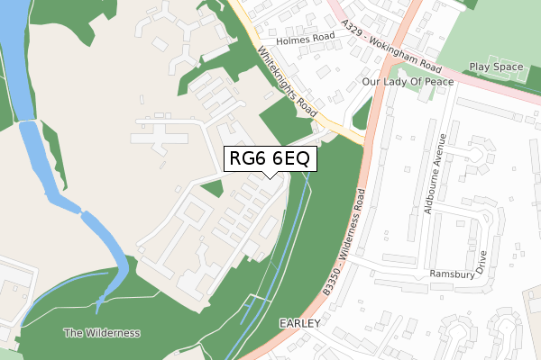 RG6 6EQ map - large scale - OS Open Zoomstack (Ordnance Survey)