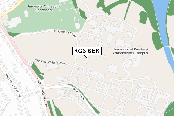 RG6 6ER map - large scale - OS Open Zoomstack (Ordnance Survey)