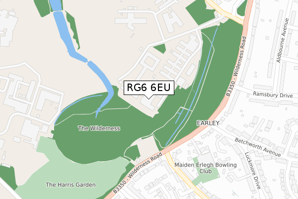 RG6 6EU map - large scale - OS Open Zoomstack (Ordnance Survey)