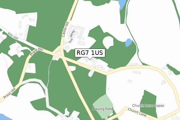 RG7 1US map - large scale - OS Open Zoomstack (Ordnance Survey)