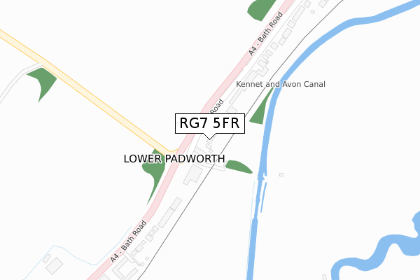 RG7 5FR map - large scale - OS Open Zoomstack (Ordnance Survey)