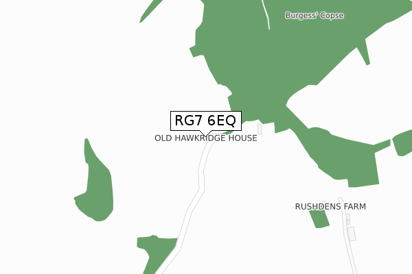 RG7 6EQ map - large scale - OS Open Zoomstack (Ordnance Survey)