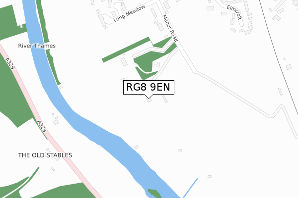 RG8 9EN map - large scale - OS Open Zoomstack (Ordnance Survey)