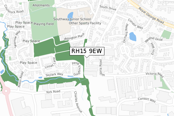 RH15 9EW map - large scale - OS Open Zoomstack (Ordnance Survey)