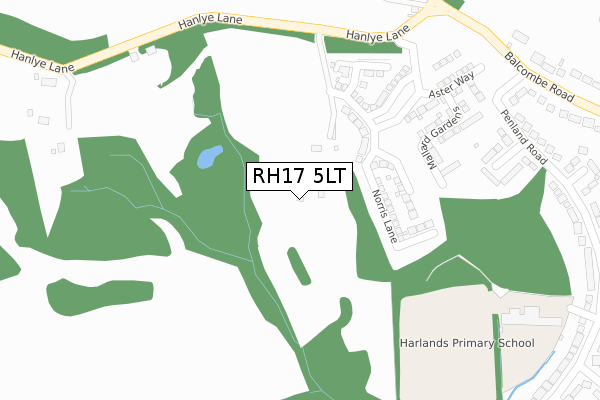 RH17 5LT map - large scale - OS Open Zoomstack (Ordnance Survey)