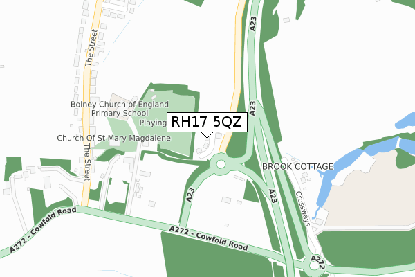 RH17 5QZ map - large scale - OS Open Zoomstack (Ordnance Survey)