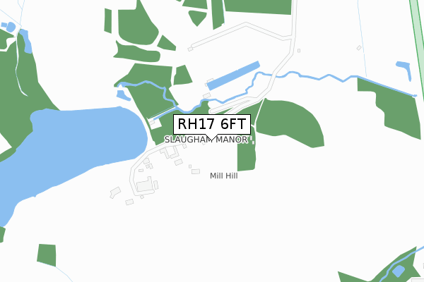 RH17 6FT map - large scale - OS Open Zoomstack (Ordnance Survey)