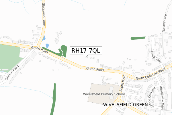 RH17 7QL map - large scale - OS Open Zoomstack (Ordnance Survey)