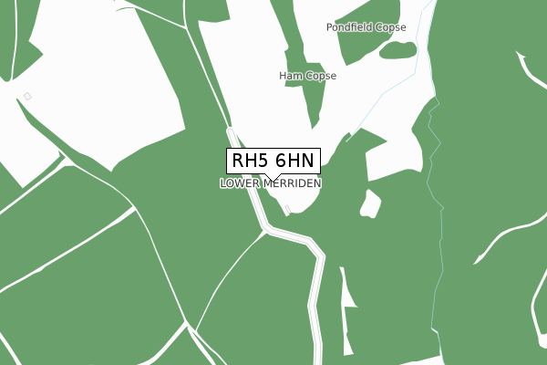 RH5 6HN map - large scale - OS Open Zoomstack (Ordnance Survey)