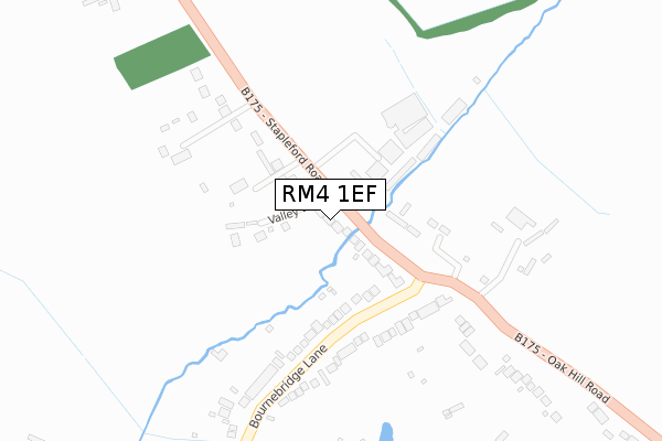 RM4 1EF map - large scale - OS Open Zoomstack (Ordnance Survey)