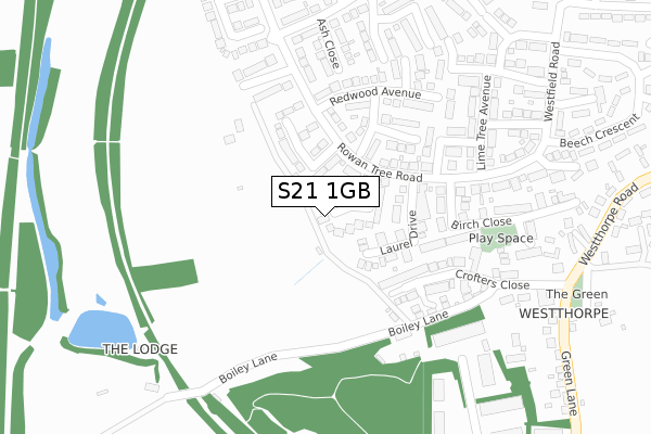 S21 1GB map - large scale - OS Open Zoomstack (Ordnance Survey)