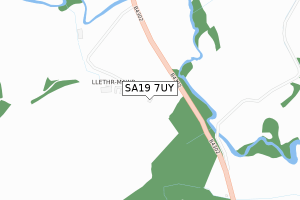 SA19 7UY map - large scale - OS Open Zoomstack (Ordnance Survey)