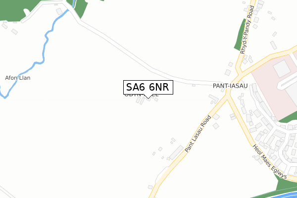 SA6 6NR map - large scale - OS Open Zoomstack (Ordnance Survey)