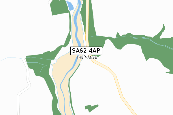 SA62 4AP map - large scale - OS Open Zoomstack (Ordnance Survey)