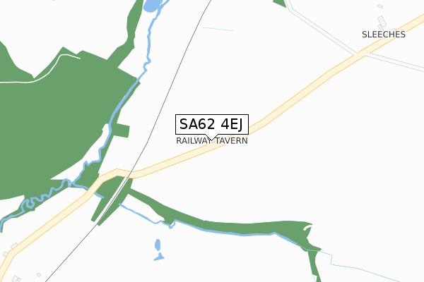 SA62 4EJ map - large scale - OS Open Zoomstack (Ordnance Survey)