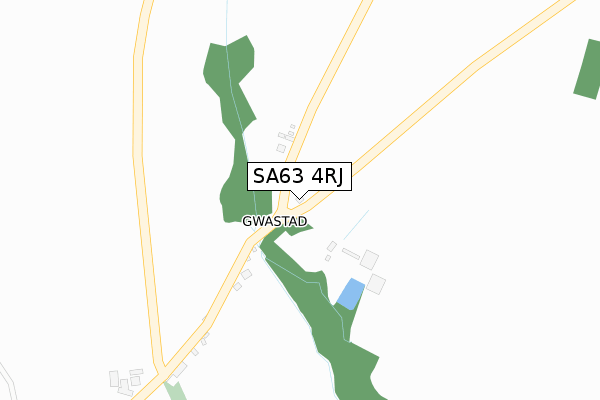 SA63 4RJ map - large scale - OS Open Zoomstack (Ordnance Survey)