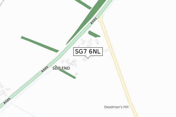 SG7 6NL map - large scale - OS Open Zoomstack (Ordnance Survey)