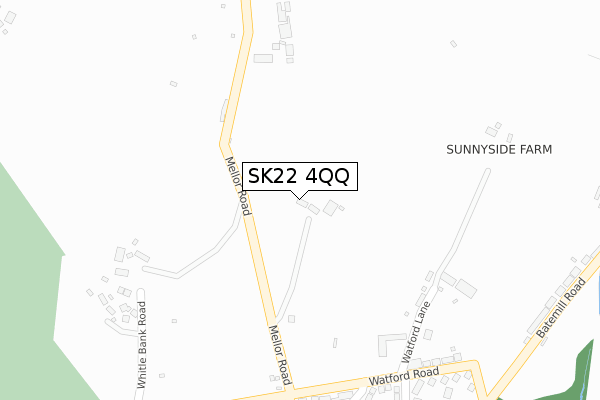 SK22 4QQ map - large scale - OS Open Zoomstack (Ordnance Survey)