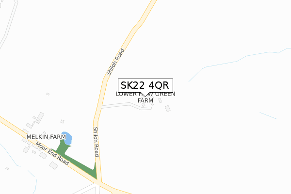 SK22 4QR map - large scale - OS Open Zoomstack (Ordnance Survey)