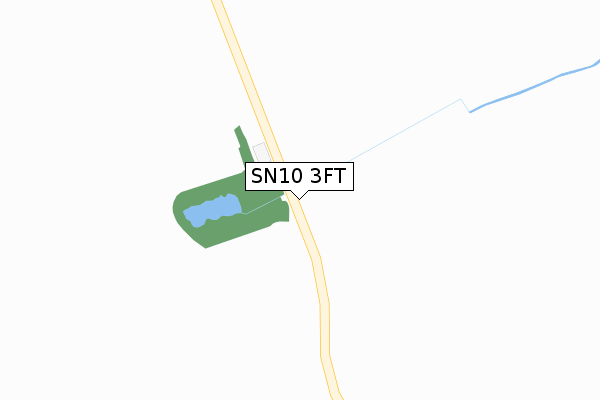 SN10 3FT map - large scale - OS Open Zoomstack (Ordnance Survey)