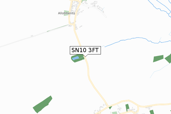 SN10 3FT map - small scale - OS Open Zoomstack (Ordnance Survey)