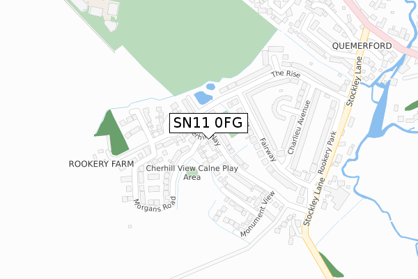 SN11 0FG map - large scale - OS Open Zoomstack (Ordnance Survey)