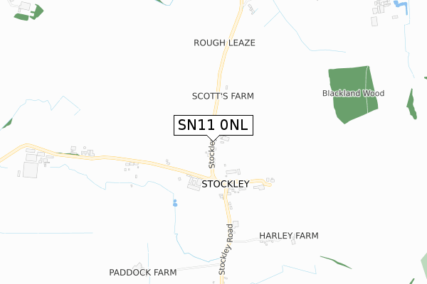 SN11 0NL map - small scale - OS Open Zoomstack (Ordnance Survey)