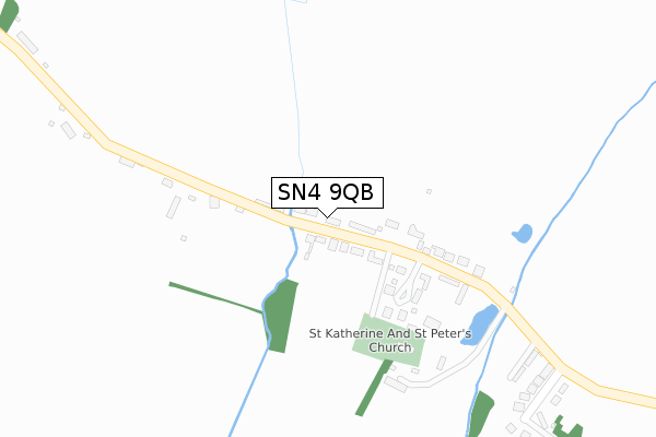 SN4 9QB map - large scale - OS Open Zoomstack (Ordnance Survey)