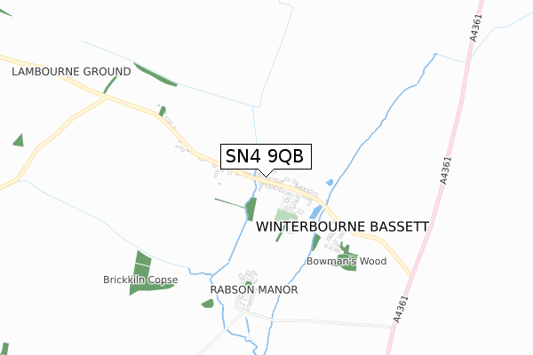 SN4 9QB map - small scale - OS Open Zoomstack (Ordnance Survey)