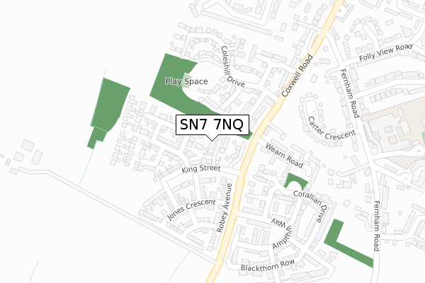 SN7 7NQ map - large scale - OS Open Zoomstack (Ordnance Survey)