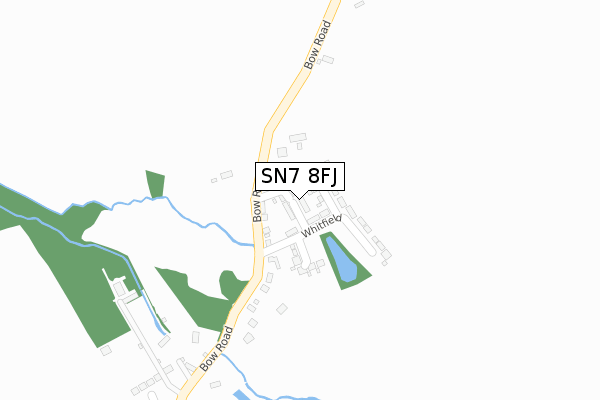 SN7 8FJ map - large scale - OS Open Zoomstack (Ordnance Survey)