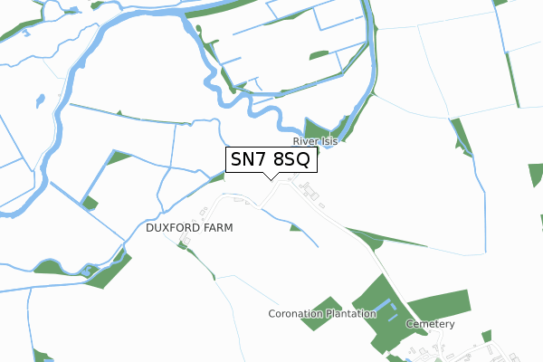 SN7 8SQ map - small scale - OS Open Zoomstack (Ordnance Survey)