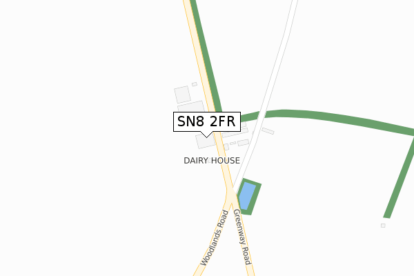 SN8 2FR map - large scale - OS Open Zoomstack (Ordnance Survey)