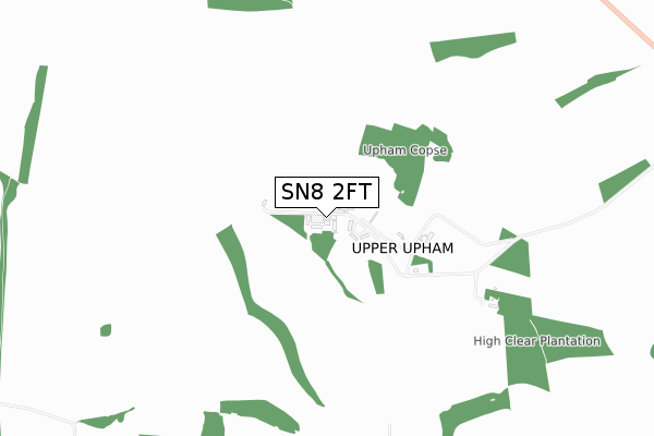 SN8 2FT map - small scale - OS Open Zoomstack (Ordnance Survey)