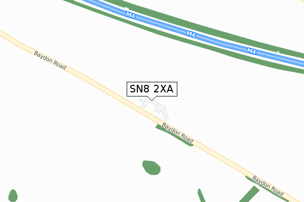 SN8 2XA map - large scale - OS Open Zoomstack (Ordnance Survey)