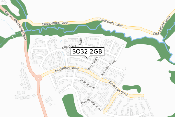 SO32 2GB map - large scale - OS Open Zoomstack (Ordnance Survey)