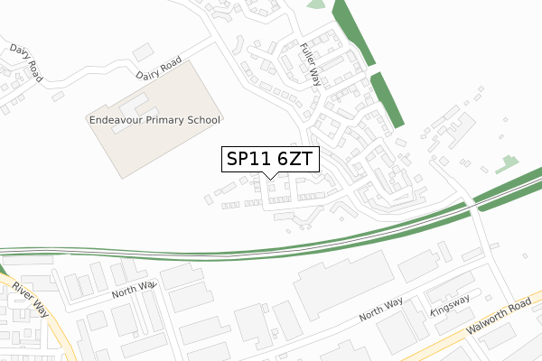 SP11 6ZT map - large scale - OS Open Zoomstack (Ordnance Survey)