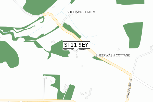 ST11 9EY map - large scale - OS Open Zoomstack (Ordnance Survey)