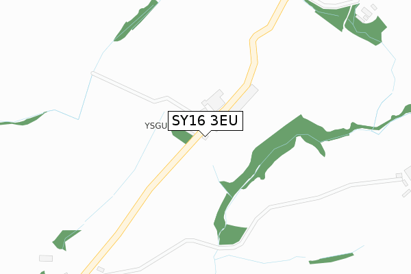 SY16 3EU map - large scale - OS Open Zoomstack (Ordnance Survey)