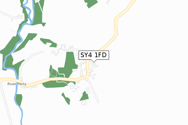 SY4 1FD map - large scale - OS Open Zoomstack (Ordnance Survey)