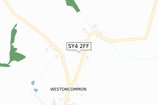 SY4 2FF map - large scale - OS Open Zoomstack (Ordnance Survey)